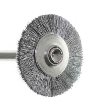 Advanced Crimped Carbon Steel  Wire  Wheel Brush for Deburring and Polishing with Shank
